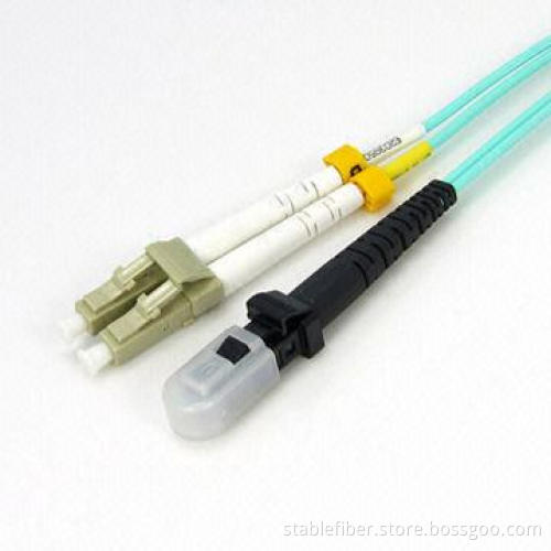 2.0mm 3M OM3 Fiber Optic Patch Cord with MTRJ-LC Connector/MM/DXuplex/PC Poing/LSZH/PVC Wire